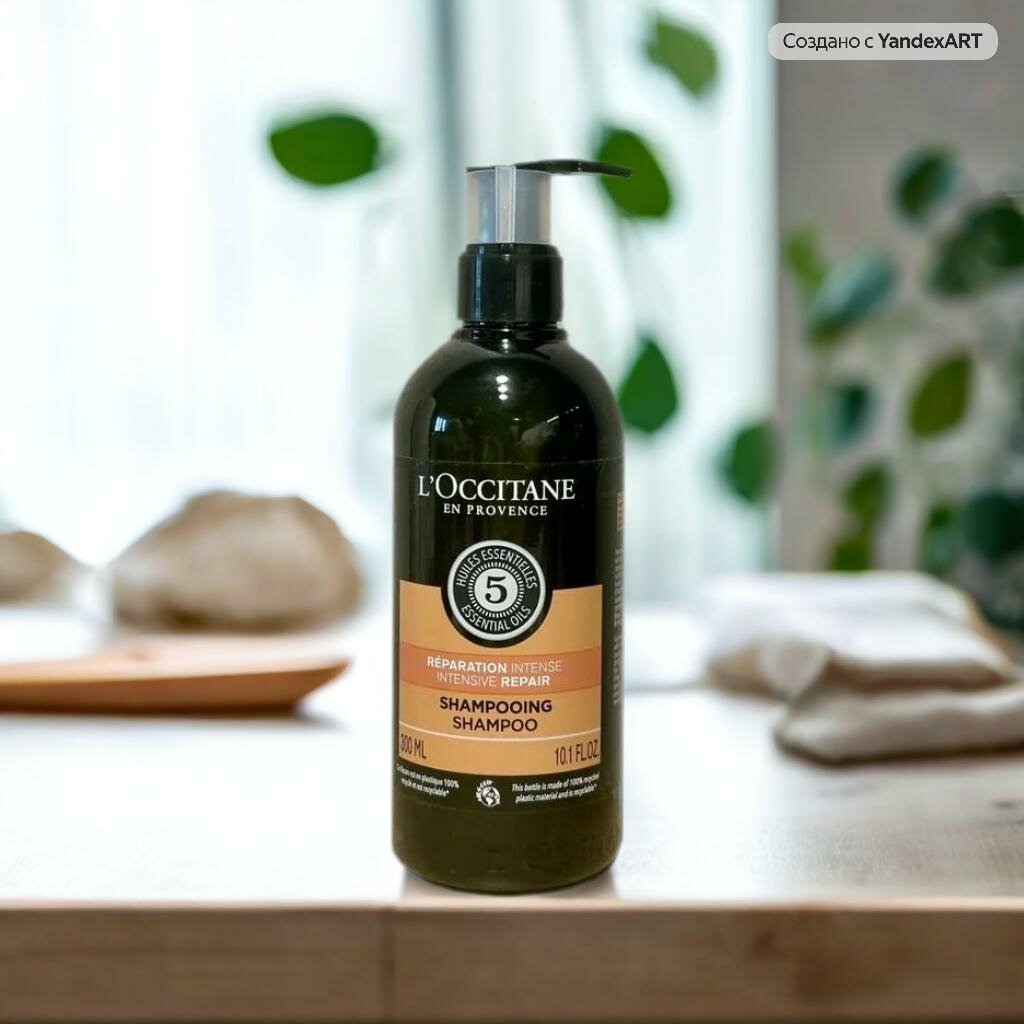 Шампунь L'Occitane "Aromachologie" для всех типов волос, восстановление, блеск, 300 мл