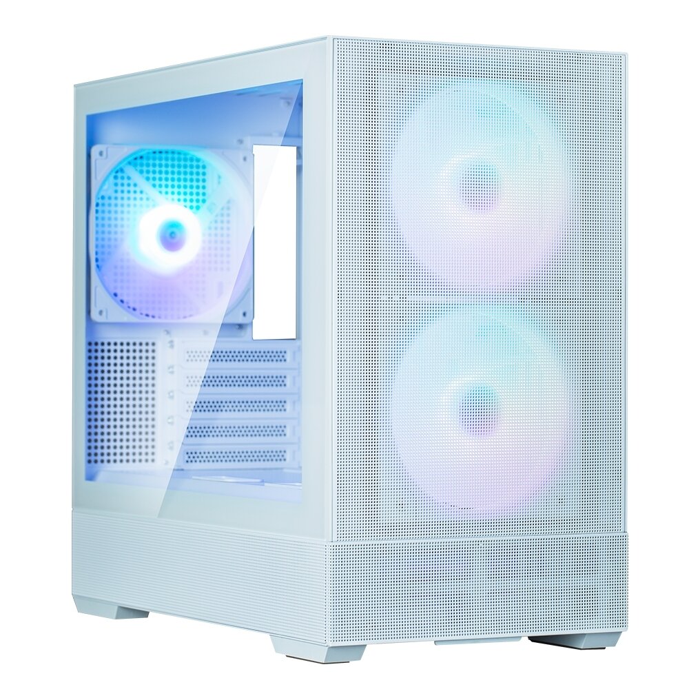 Корпус ZALMAN P30 AIR, MATX, WHITE, WINDOW, 2xCombo (3.5' or 2.5'), 3x2.5, 1xUSB TYPE-C, 1xUSB3.0, FRONT 2x140mm ARGB, REAR 1x140mm ARGB