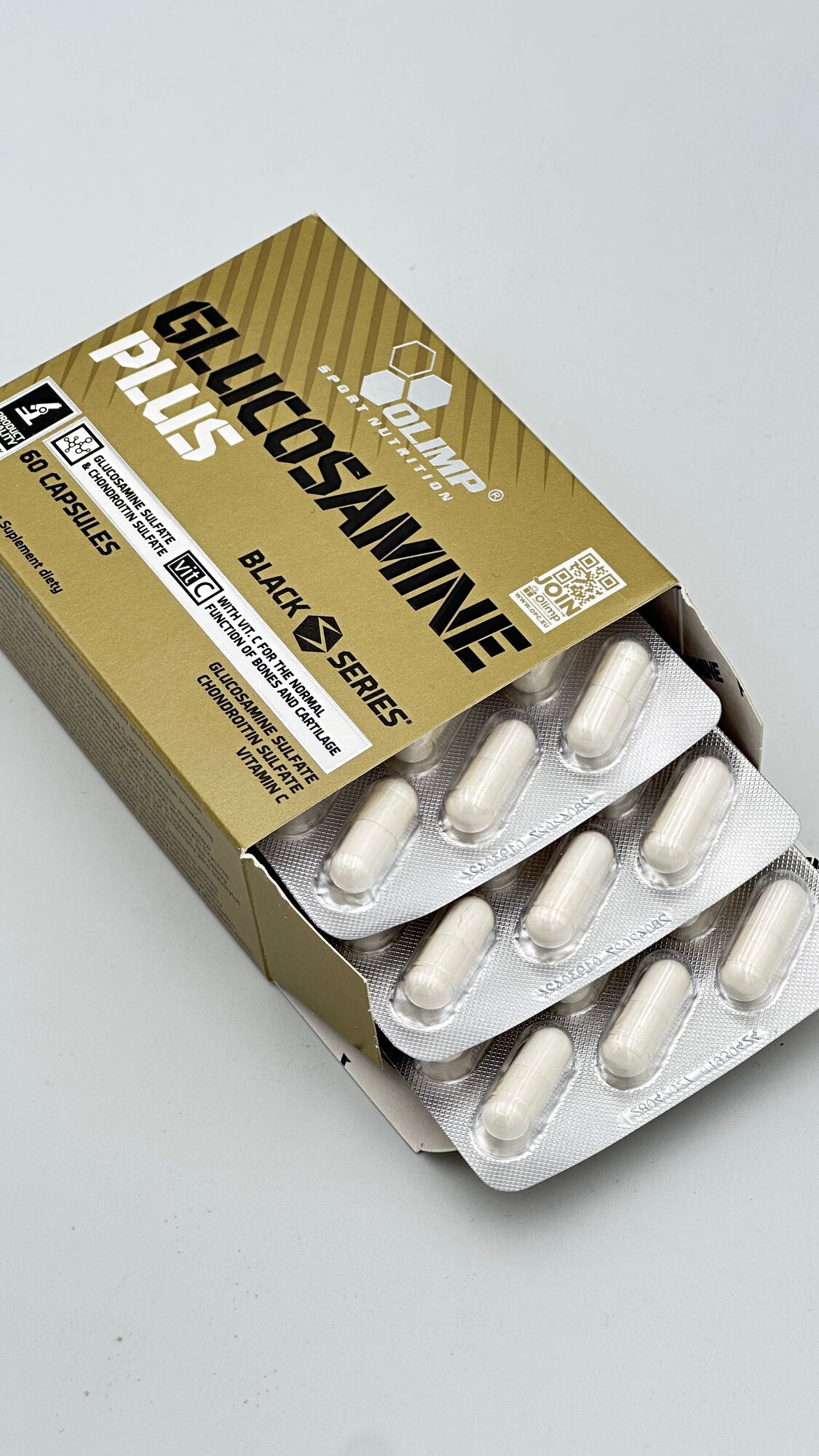 Olimp Glucosamine Plus 60caps Глукозамин, глюкозамин для суставов — фото 1