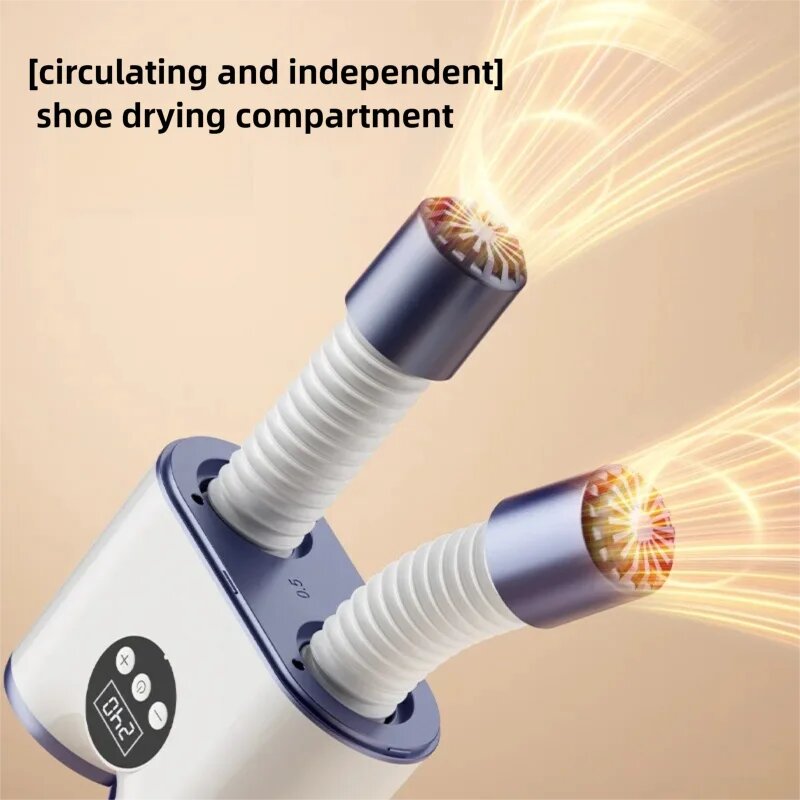 Изображение Электрическая сушилка для обуви Xiaomi Youpin Smart Timer 55 ° C Постоянная температура Теплый воздух Быстросохнущая УФ-стерилизация Дезодорация Выдвижной, White, Великобритания