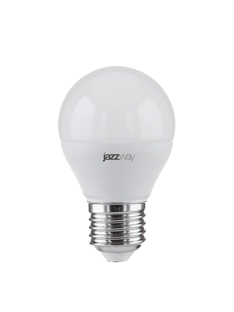 Лампочка светодиодная Jazzway PLED ЕСО 5Вт 4000K 400Лм E27 нейтральный белый свет шар