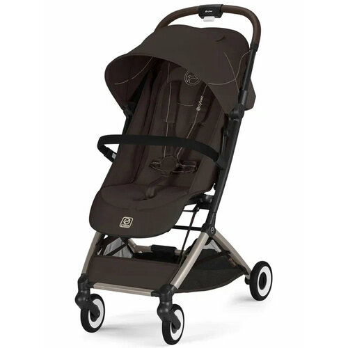 фото Коляска прогулочная cybex orfeo tpe, коричневый (chocolate brown) с дождевиком и бампером