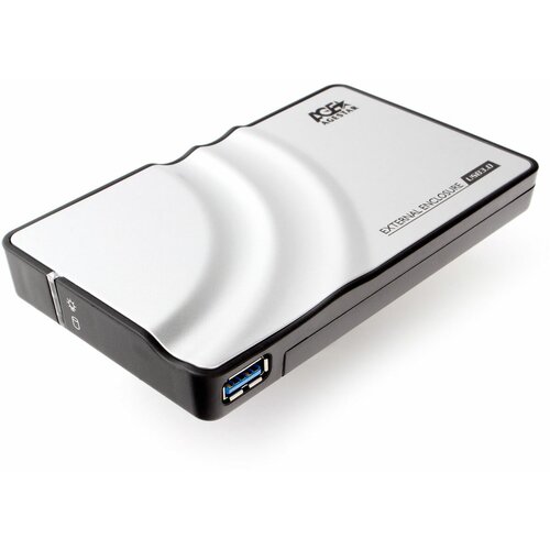 USB 3.0 Внешний корпус 2.5 SATA HDD/SSD AgeStar 3UB2P, алюминий, серебристый, безвинтовая конструкция usb 3 0 внешний корпус 2 5 sata hdd ssd agestar 3ub2p алюминий серебристый безвинтовая конструкция