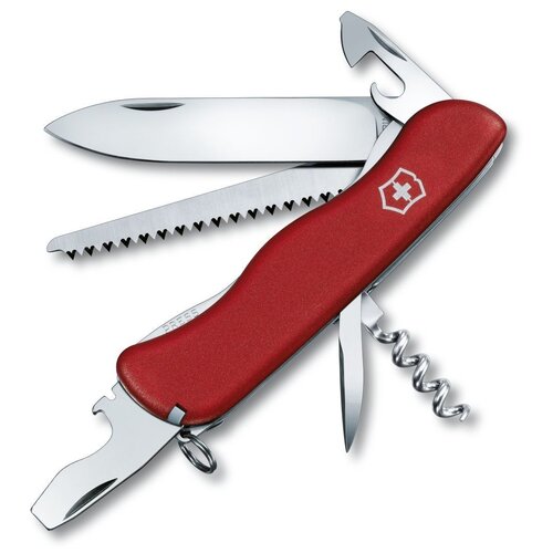 фото Нож перочинный victorinox forester с фиксатором лезвия, красный
