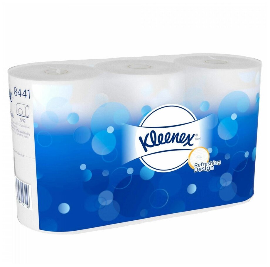 KG8440 Туалетная бумага Kleenex Refreshing Design, 3-сл, 12. х9.5 см, 42 м, 6 рул/уп, Kimberly-Clark