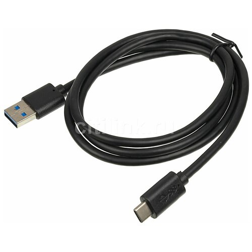 Кабель Buro USB Type-C (m) - USB (m), 1м, 3A, черный [bhp usb-tpc-1]
