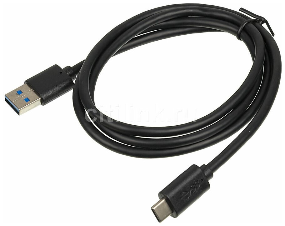 Кабель Buro USB Type-C (m) - USB (m), 1м, 3A, черный [bhp usb-tpc-1]