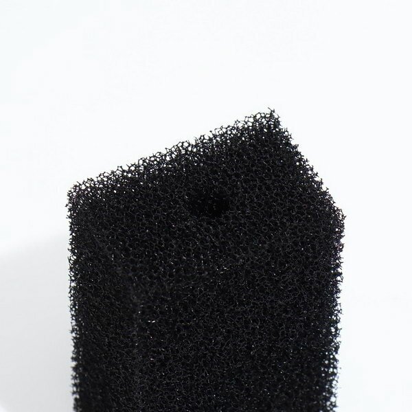 Губка прямоугольная для фильтра № 2, ретикулированная 30 PPI, 6 x 4 x 11 см, черная