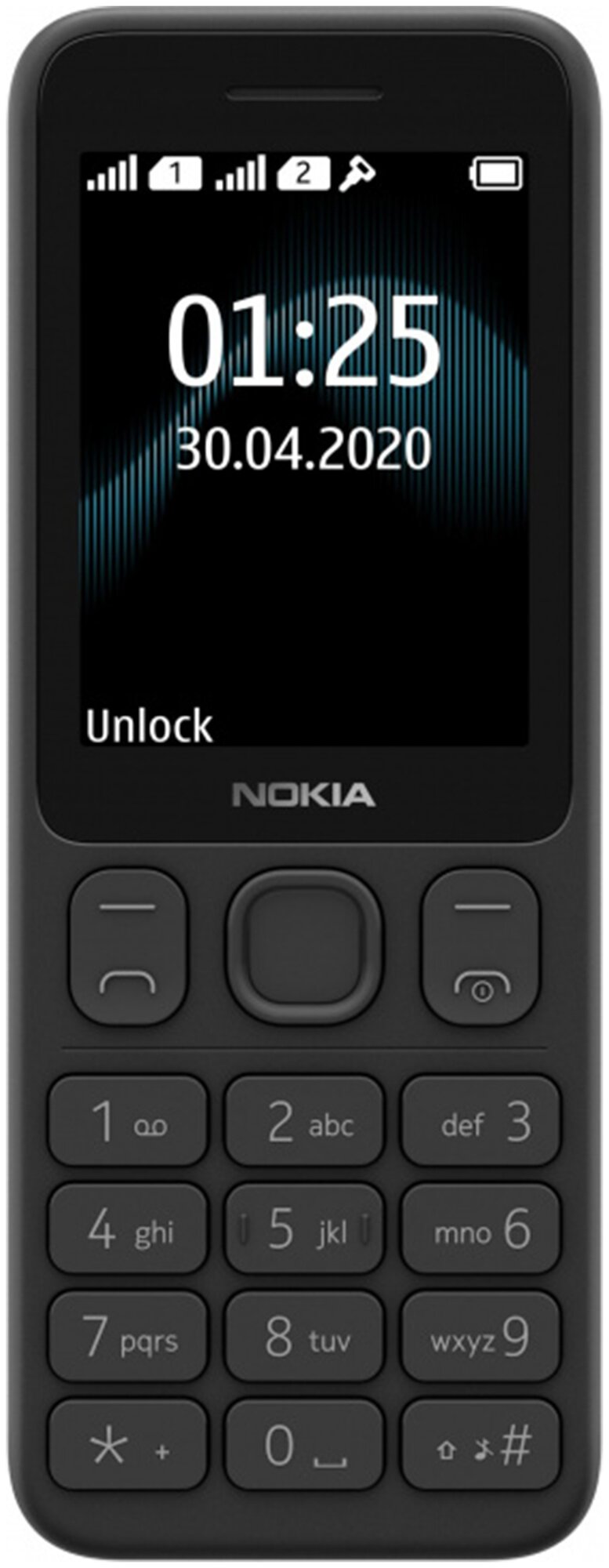 Мобильный телефон NOKIA 125 черный - фото №2