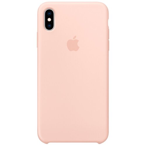 фото Чехол-накладка apple силиконовый для iphone xs max розовый песок
