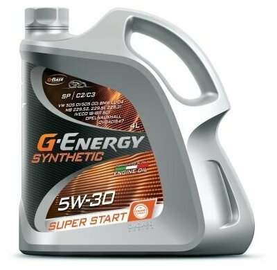 Масло моторное синтетическое "Synthetic Super Start 5W-30", 4л