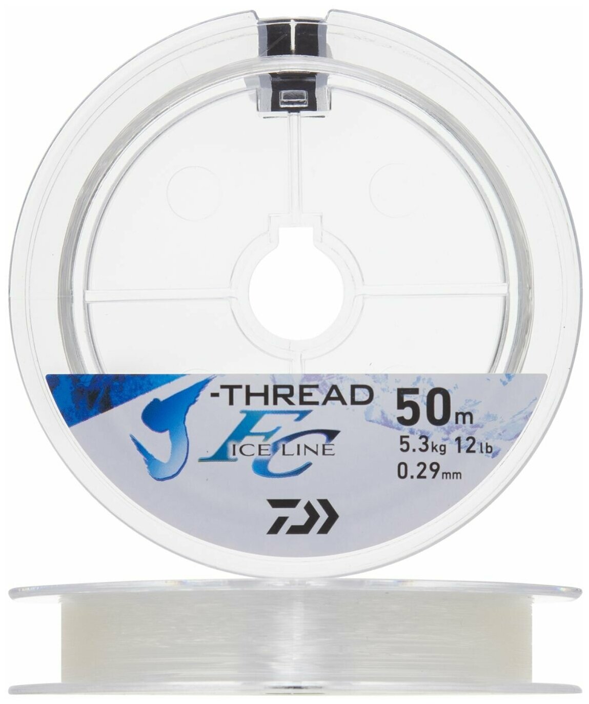 Леска зимняя флюорокарбон Daiwa J-Thread Fc Ice Line 0,29мм 50м (clear)