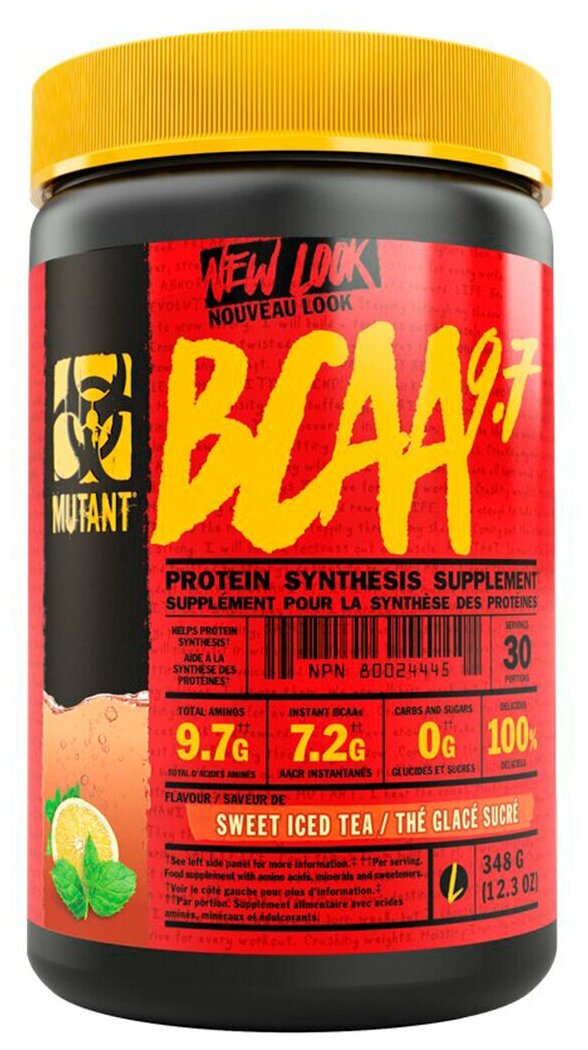 Аминокислоты и BCAA для спорсменов Mutant BCAA 9.7 Sweet Iced Tea 12,3 oz