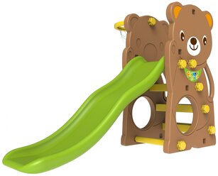 Спортивно-игровой комплекс Toy Monarch Мишка, коричневый/зеленый