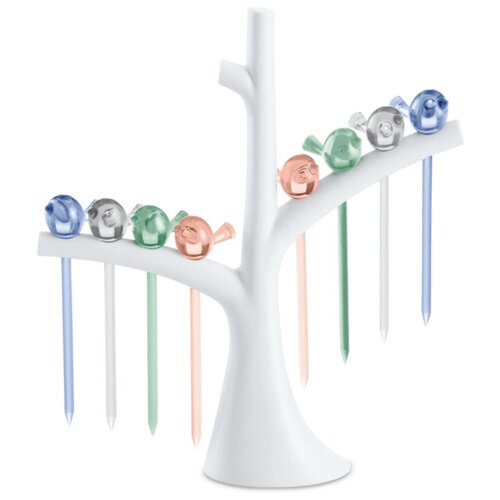 фото Набор из 8 шпажек с держателем koziol