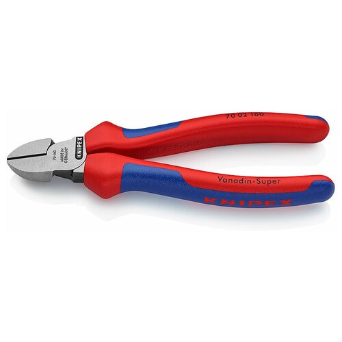 Бокорезы Knipex 70 02 160 160 мм синий/красный торцевые кусачки knipex 64 62 120 esd 120 мм черный серый