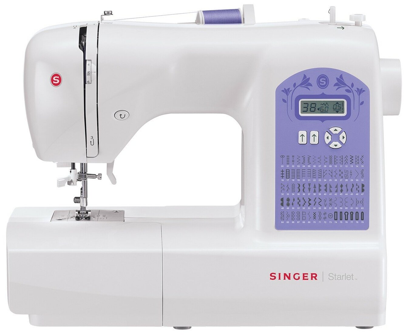 Швейная машина Singer Starlet 6680, белый/фиолетовый
