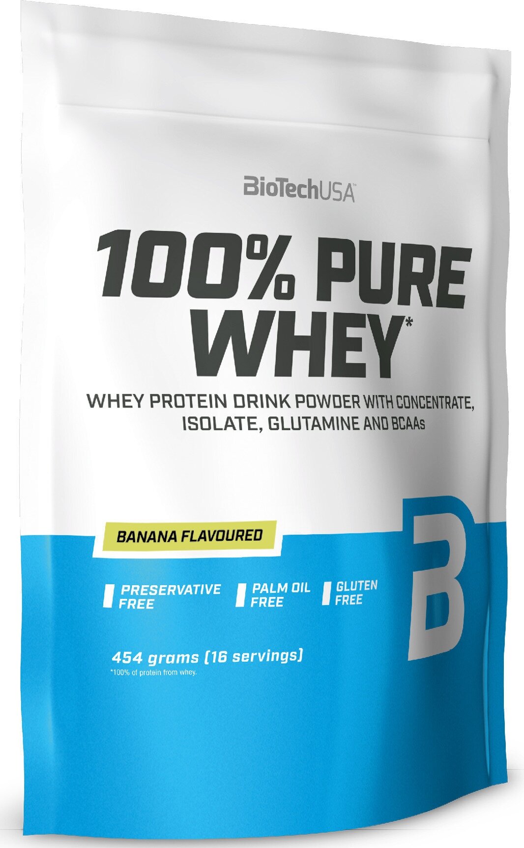 BioTechUSA 100% Pure Whey 454 гр., банан