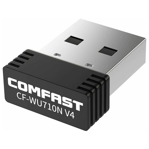 Сетевой адаптер WiFi COMFAST CF-WU710N 2,4G V2 USB 2.0 802.11N 150mbps