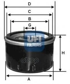 Фильтр Масляный Ford Focus I-Ii, Mondeo Iii-Iv 23.413.00 UFI арт. 23.413.00