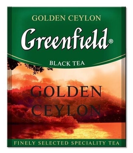 Чай черный Greenfield Golden Ceylon в пакетиках, 100 пак. - фотография № 2