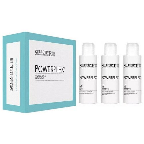 selective professional powerplex shampoo шампунь для ухода 250 мл Selective Professional Powerplex Набор для двухшаговой процедуры для укрепления, питания и увлажнения волос 3х100мл