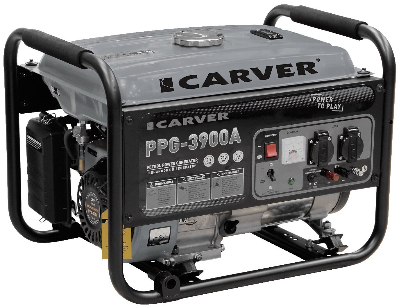 Генератор Carver PPG- 3900А 3.2кВт
