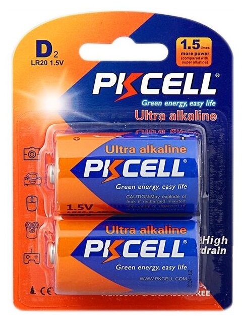 Батарейка PKCELL Ultra Digital Alkaline D/LR20