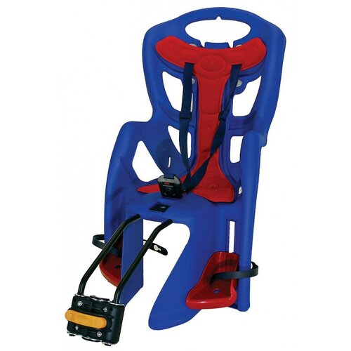 Детское кресло BELLELLI PEPE, до 22 кг, на подсед. штырь, синее с красной накладной