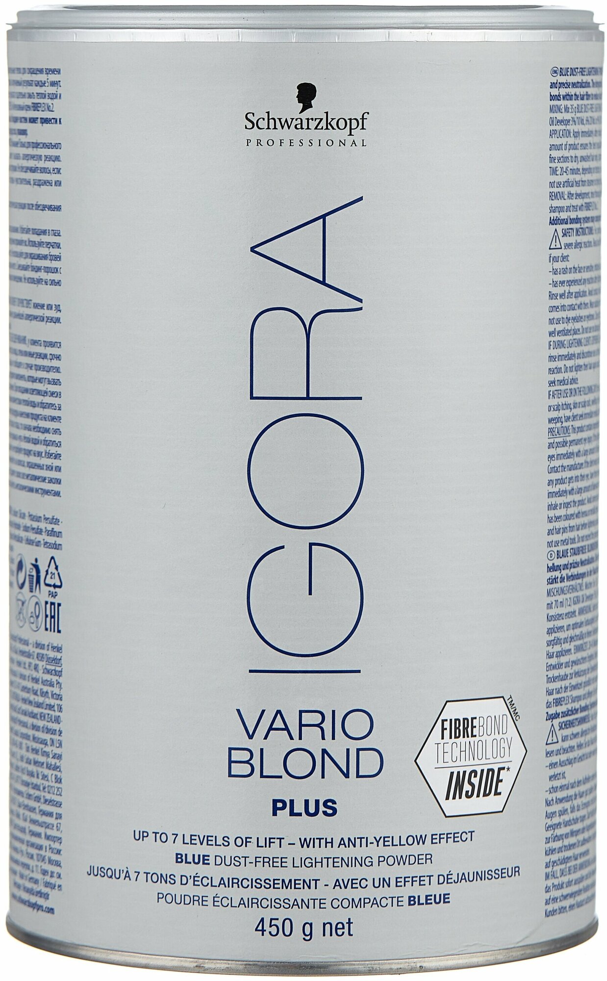 IGORA Голубой порошок для обесцвечивания волос Vario Blond Plus, 450 г