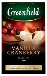 Фото Чай черный Greenfield Vanilla Cranberry