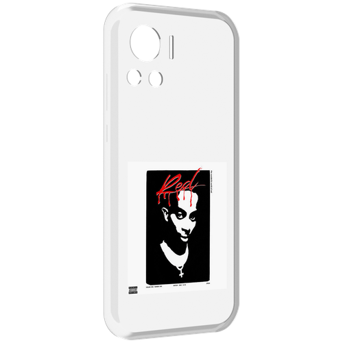 Чехол MyPads Playboi Carti - Whole Lotta Red для Motorola Edge 30 Ultra задняя-панель-накладка-бампер