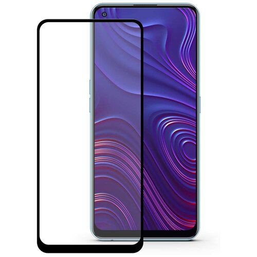 Защитное стекло Mobius для Realme 7 Pro 3D Full cover (Black)