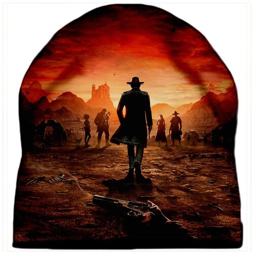фото Шапка мужская компьютерная игра desperados drabs