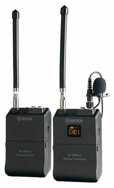 Радиосистема BOYA BY-WFM12 комплектация: микрофон ручной передатчик приемник