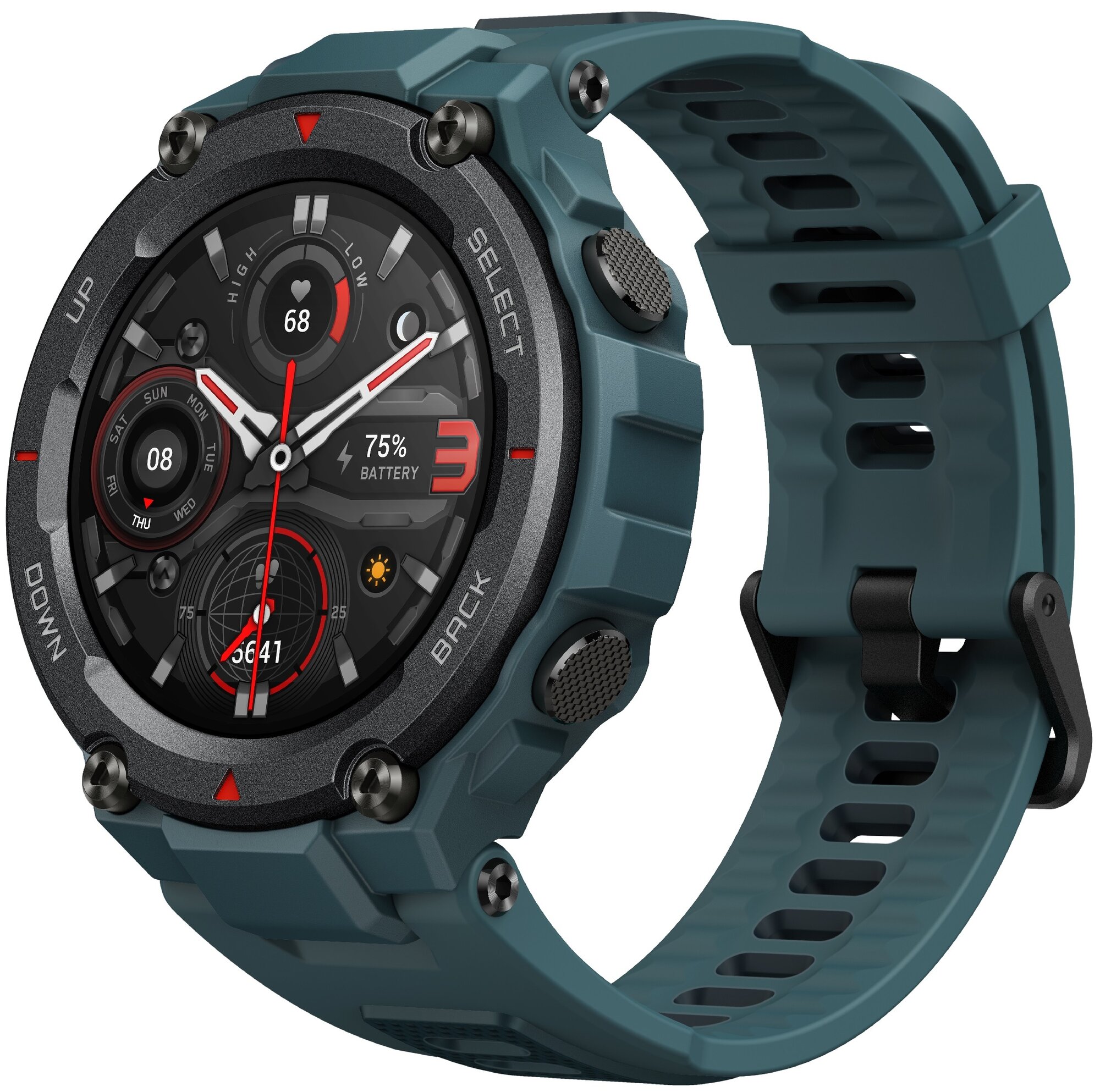 Умные часы Amazfit T-Rex Pro без NFC, steel blue