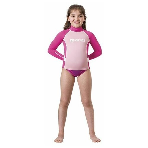 Гидрокостюм-Футболка с длинным рукавом MARES Rash Guard GIRL, Лайкра, для девочки, р.S, Детский