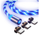 Кабель Магнитный зарядки 3-в-1 (microUSB + type-C + Lightning)для...