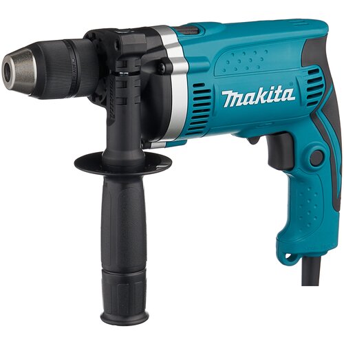 Ударная дрель Makita HP1631K, 710 Вт, без аккумулятора бирюзовый ударная дрель alteco dp 710 13 710 вт без аккумулятора зеленый