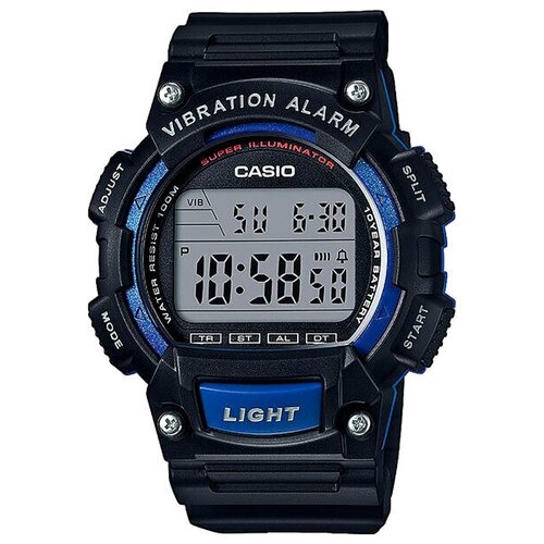 Наручные часы CASIO W-736H-2A, черный, синий