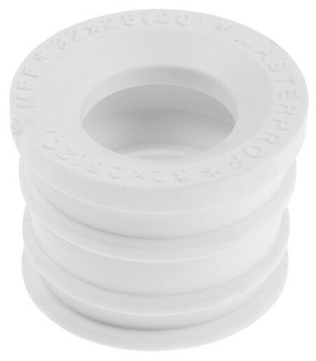 фото Манжета переходная MasterProf, d=32 х 25 мм, для канализационных труб, ТЭП, белая