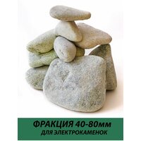 Камни для бани Жадеит шлифованный 10 кг. (фракция 40-80 мм.)