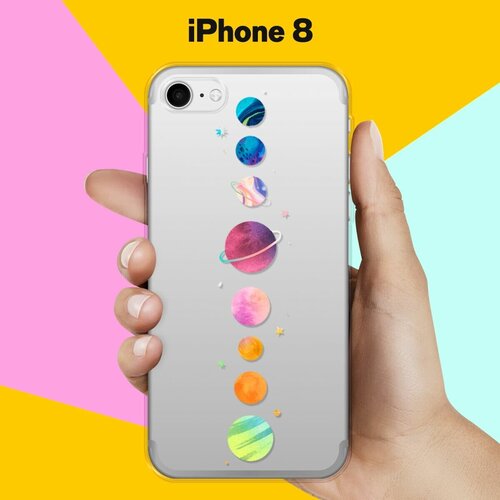 Силиконовый чехол Планеты на Apple iPhone 8 силиконовый чехол планеты шарики на apple iphone 11
