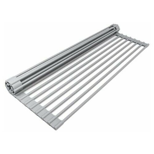 Ролл-мат на мойку. Сушилка для посуды Goccia Rullo tutto-18GR 43*33 см, серый