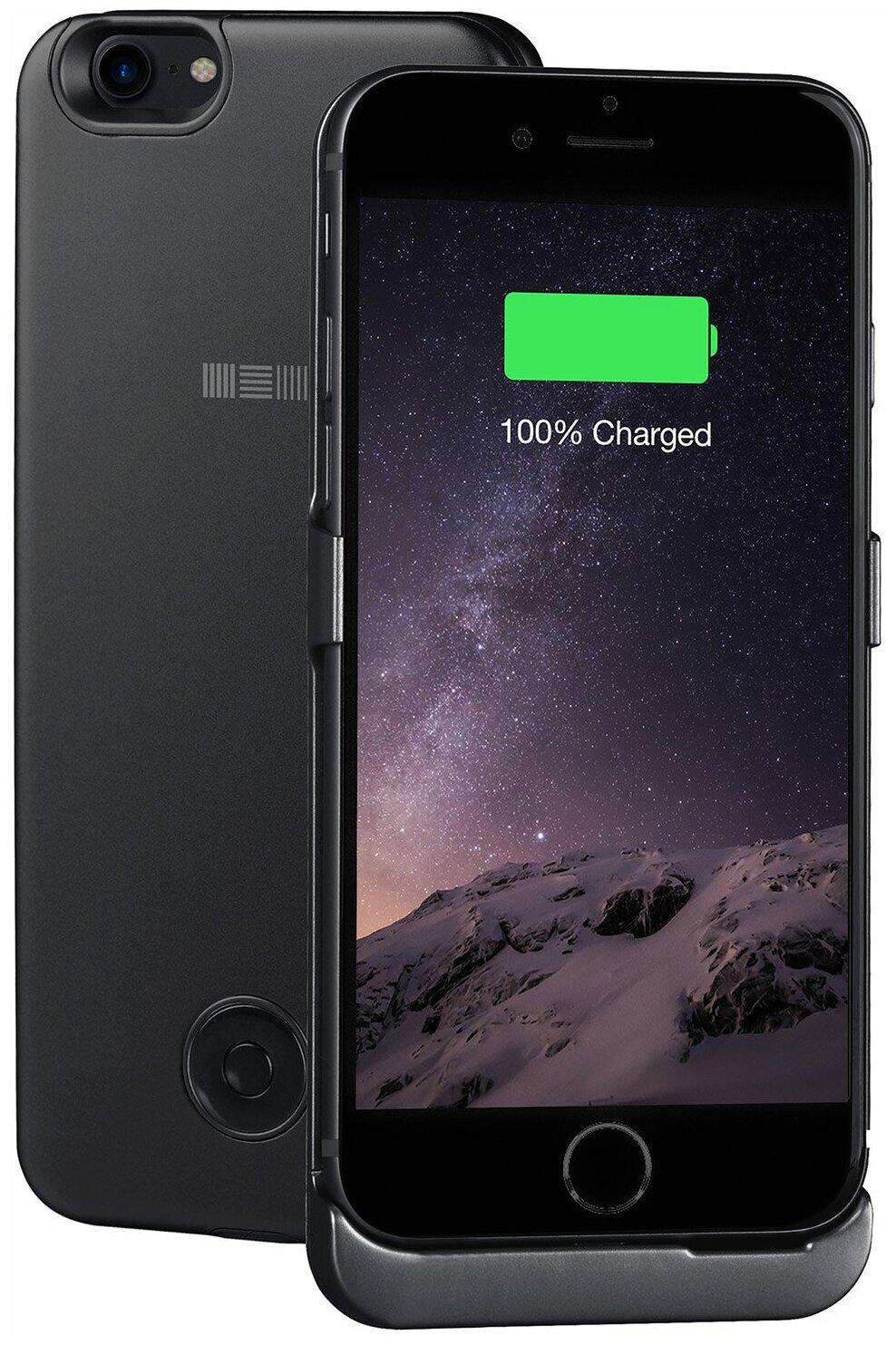Чехол-аккумулятор Interstep 3000мАч Li-Pol для iPhone SE 2020/8/7 BLACK, B201, 47652