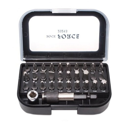 фото Набор бит rockforce 23213, 32 предм., серебристый