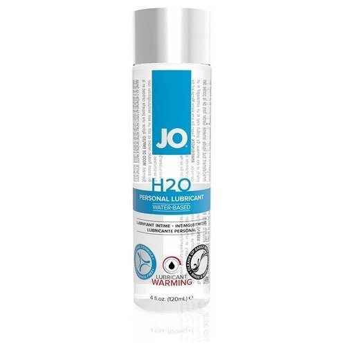 Возбуждающий лубрикант на водной основе JO Personal Lubricant H2O Warming - 120 мл. нейтральный лубрикант на водной основе jo personal lubricant h2o 120 мл