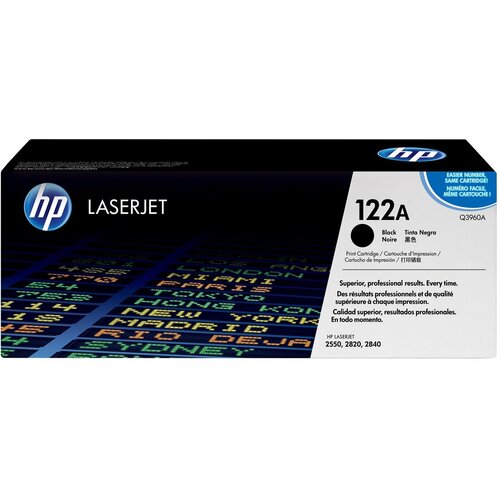 Картридж для лазерного принтера HP 122A (Q3960A) черный картридж nv print q3960a для hp 5000 стр черный