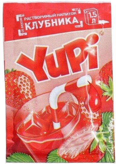 Растворимый напиток YUPI Клубника, 12 г
