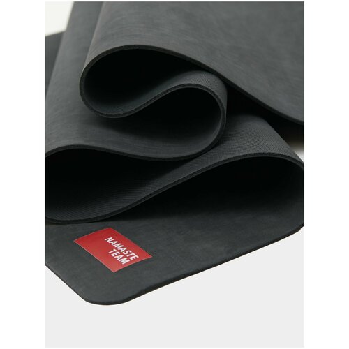 фото Коврик для йоги namaste team ultragrip 178*60*0,4 см - black/ нескользящий каучуковый коврик для фитнеса и пилатеса